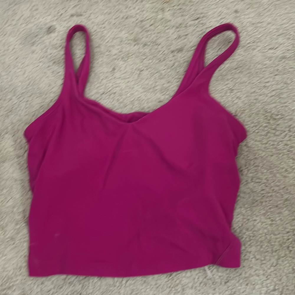 Size 6 Lululemon slight pink/purple top